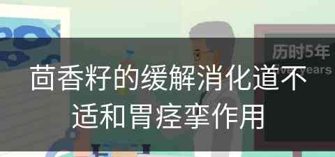 茴香籽的缓解消化道不适和胃痉挛作用